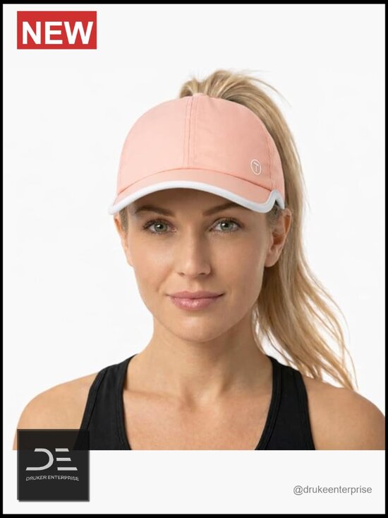 Accessories - Cooling UPF50+ Ponytail Baseball Cap, Breathable Lightweight Golf Running